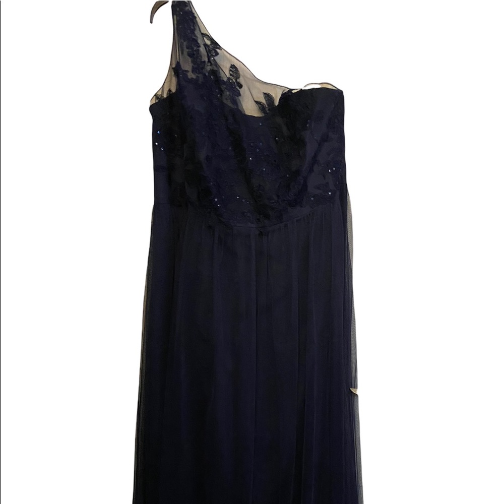 David’s Bridal brand one shoulder evening gown Plus size 18